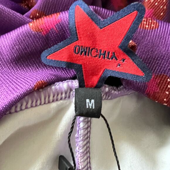 omighty Strawberry Print Pants Size Medium - Picture 12 of 13